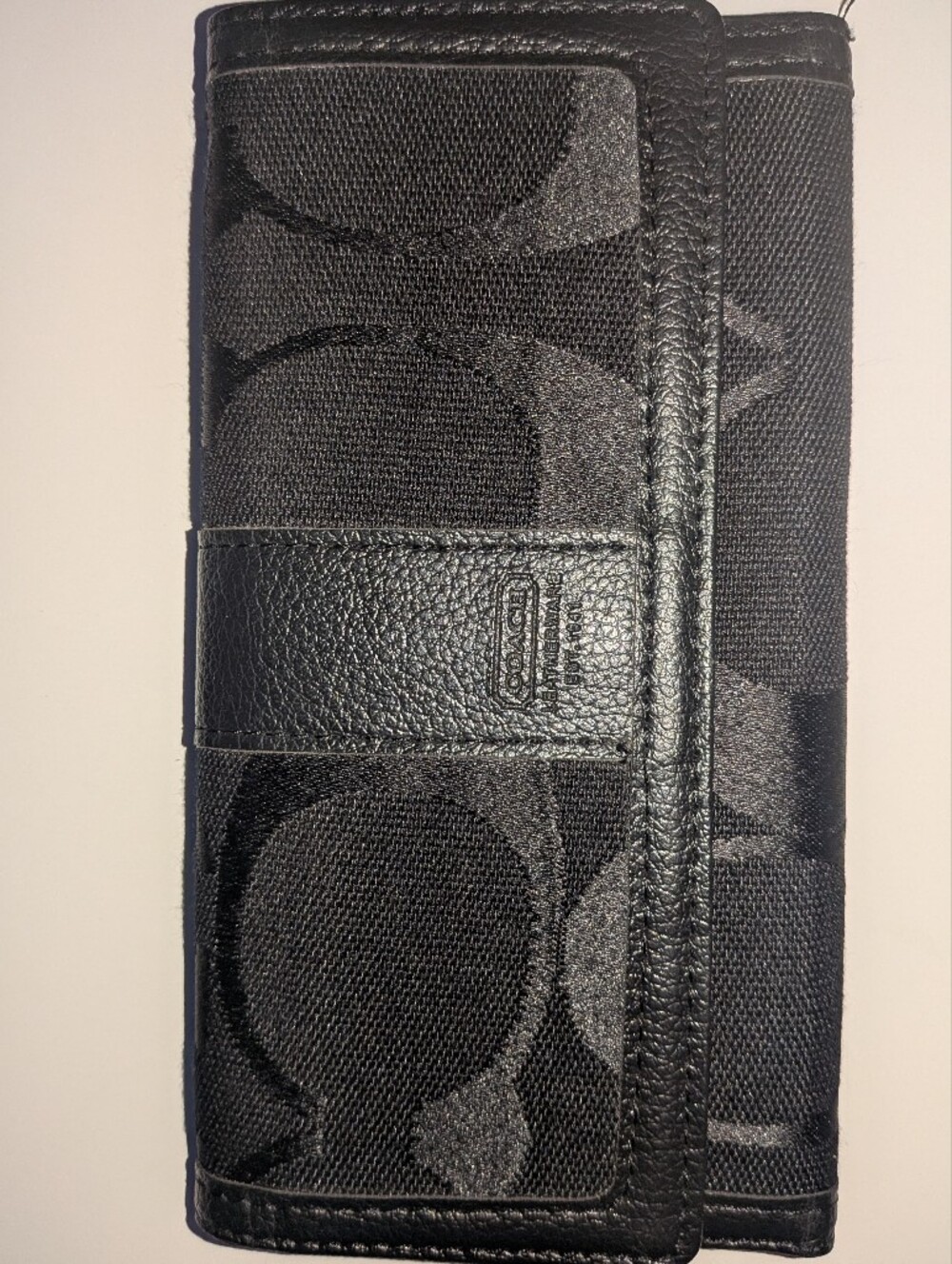 COACH Black Signature Wallet - Women's Accessories